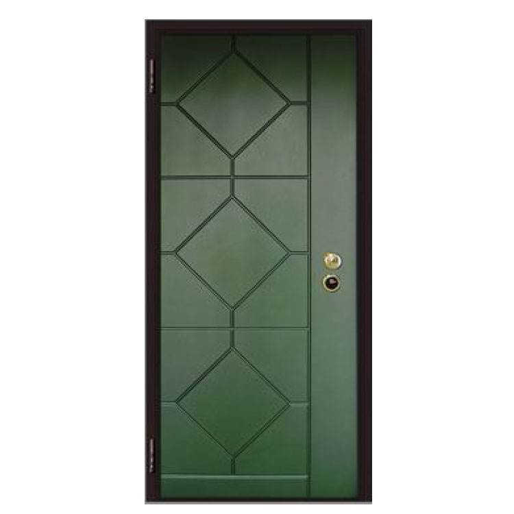 Porta d'ingresso blindata italiana in acciaio e legno