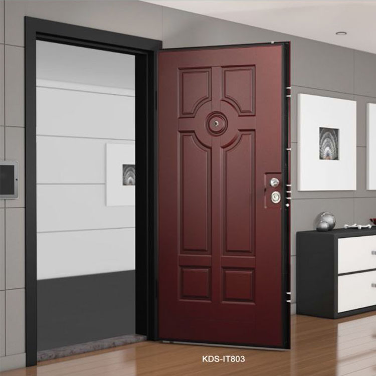Porta d'ingresso italiana in acciaio e legno
