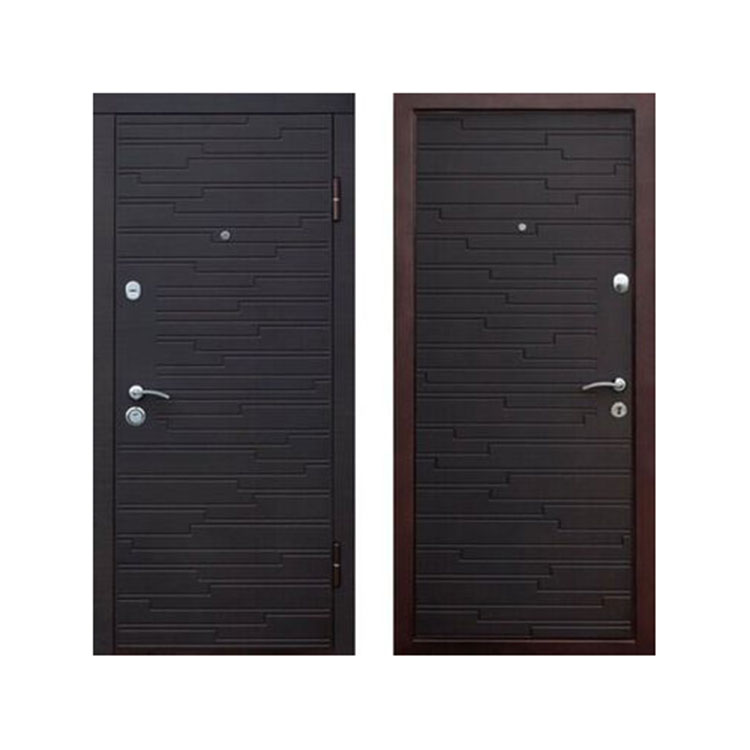 Porta blindata esterna russa in legno interno in acciaio